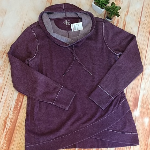 Calvin Klein Tops - Plum colored Calvin Klein sweatshirt. Size M